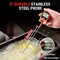 Candy Thermometer with Pot Clip, Instant Read Meat Analog Thermometer with LCD, Cooking Oil Thermometer Deep Frying Thermometer for Candy Maple Syrup Grease Cheese Sugar Brewing Making